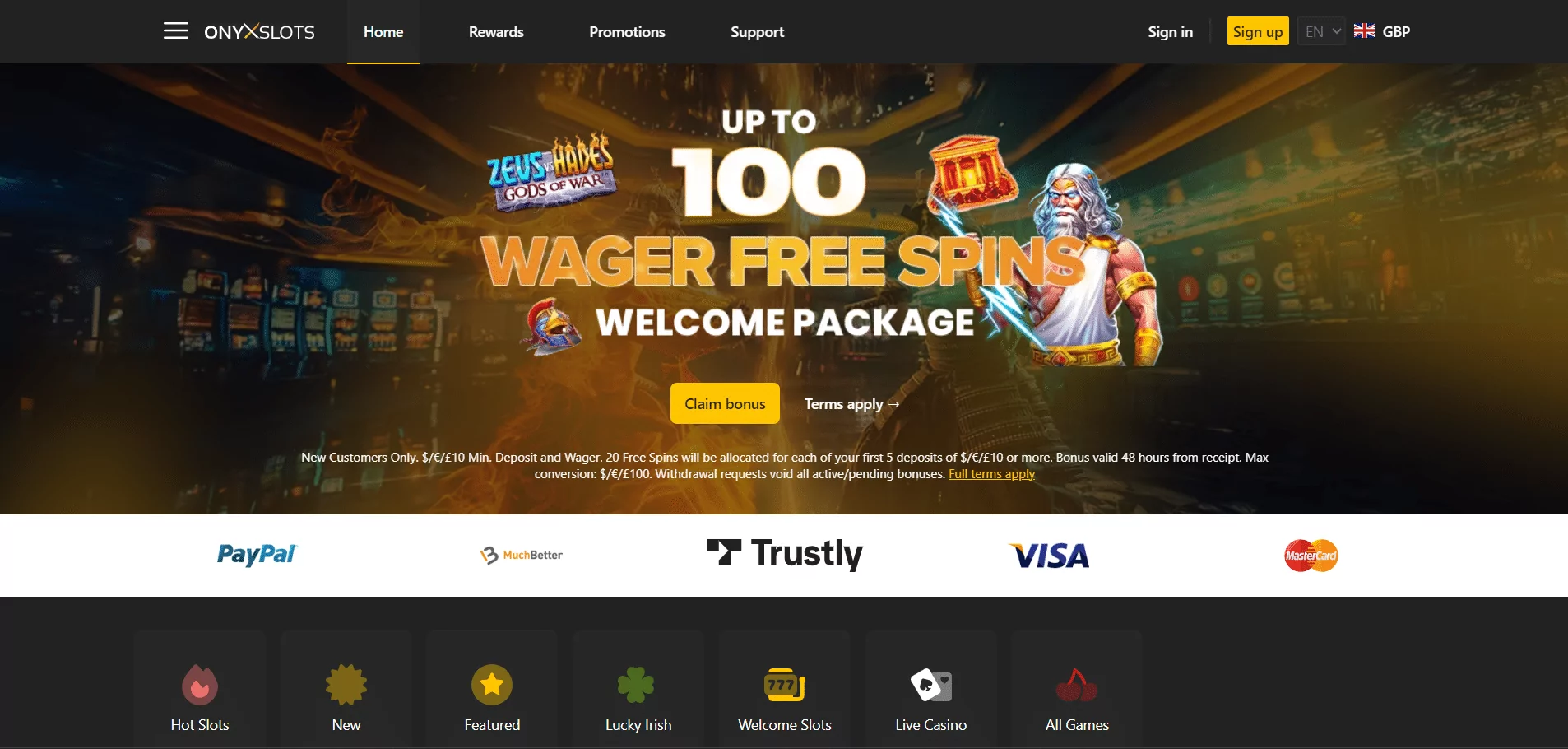 OnyxCasino.hu interface
